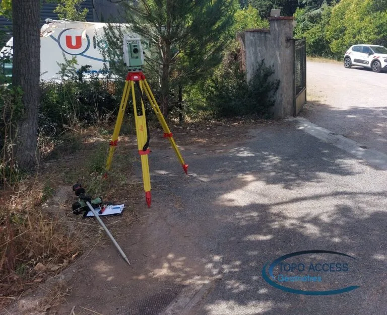 Levé topographique d’un terrain dans le Var