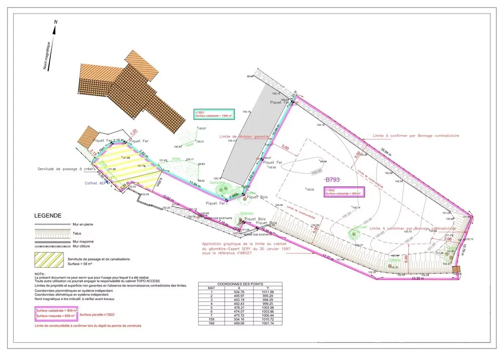 Relevé d’un terrain de projet sur les hauteurs d’Agay